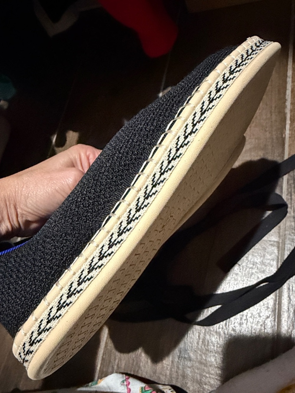 Rothy’s Black Lace-Up Espadrille Flats - Women's Shoes - Picture 8 of 8
